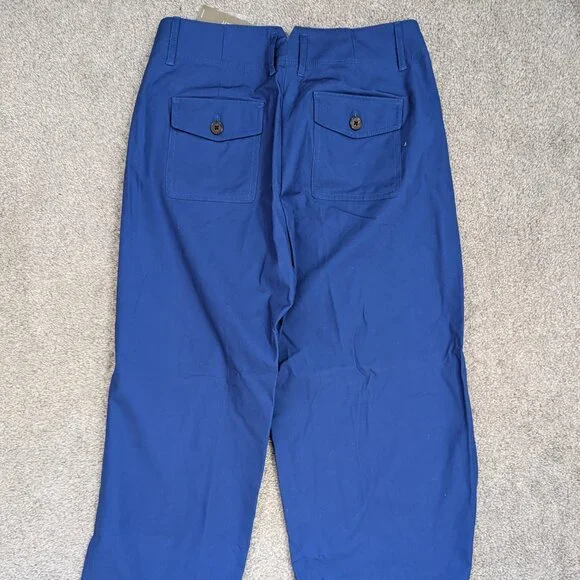 J Crew Women’s Blue Ultra Wide Leg Pants Slacks Size 8 - Picture 2 of 7